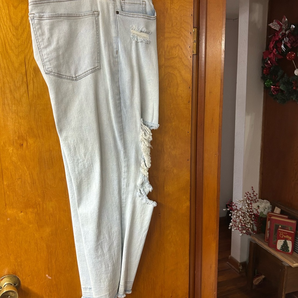 Sofia by Sofia Vergara Light Wash Boyfriend Jeans